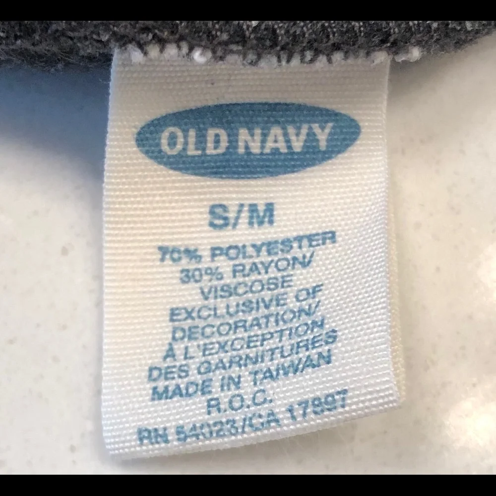 Old Navy Grey Fleece Baby Beanie Hat Size S/M